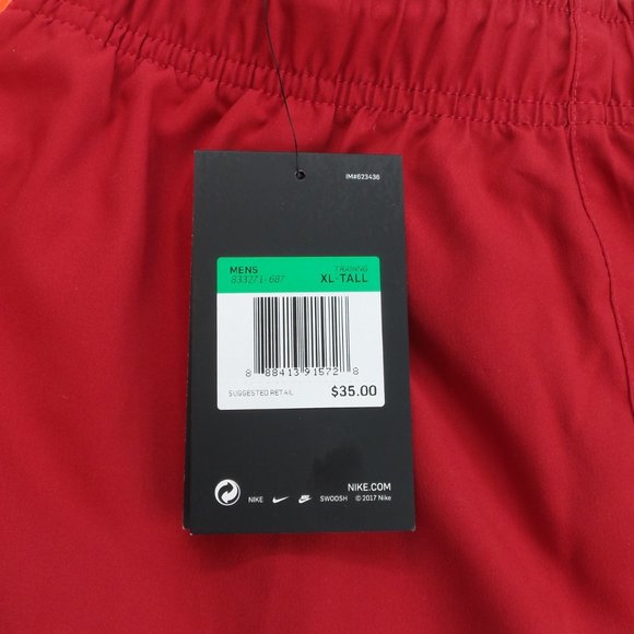 NIKE FLEX Men's Active Shorts XLT Red Orange DRI-FIT New - Picture 4 of 6